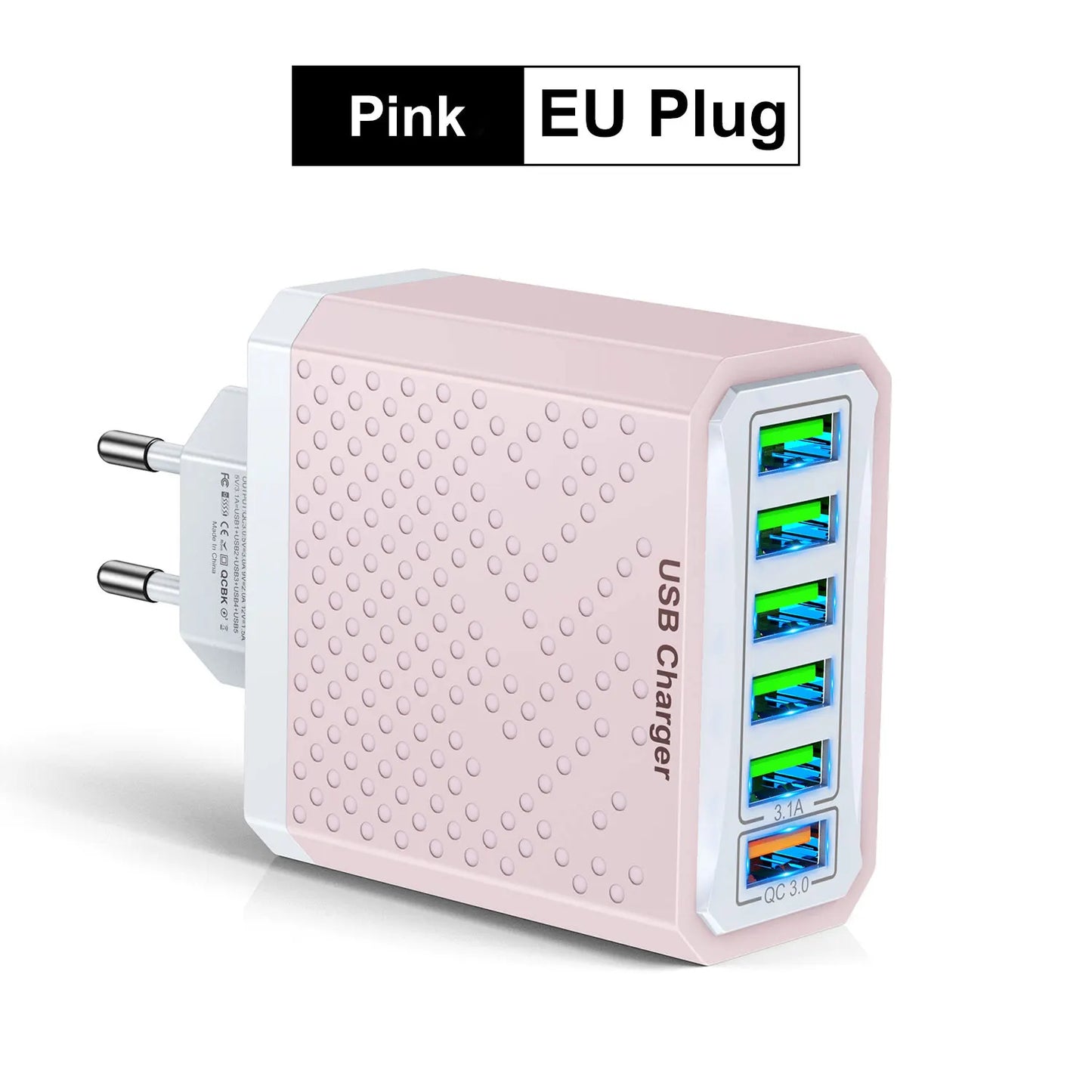 Caricabatterie USB 6 in 1