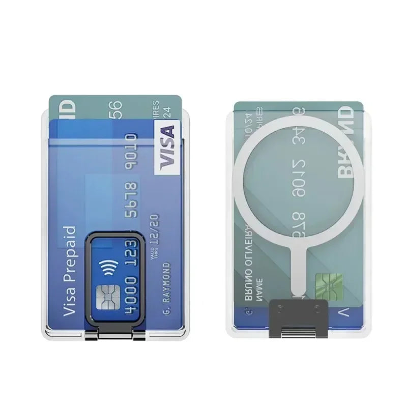 Porta carte magnetico trasparente per Magsafe